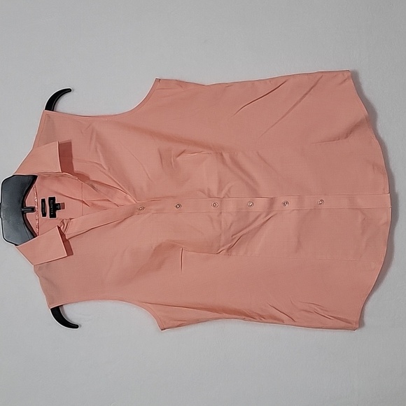 Women's Talbots Sleeveless Top, Coral, Size 8, Preowned EUC - Picture 2 of 5